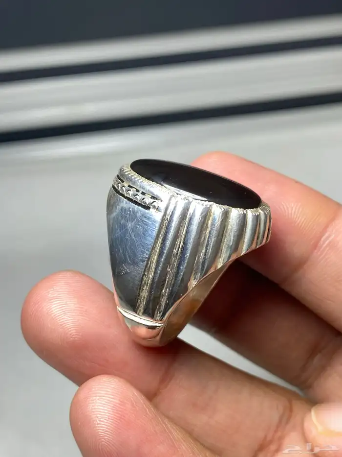 خاتم جزع يماني صياغة بحرينية 1