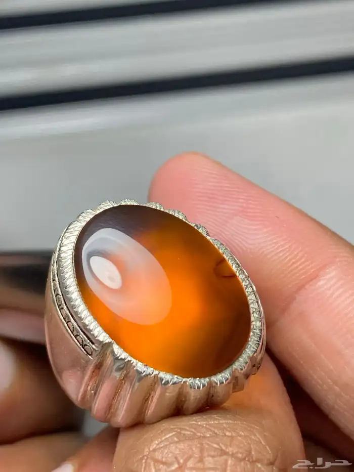 خاتم جزع يماني صياغة بحرينية 3