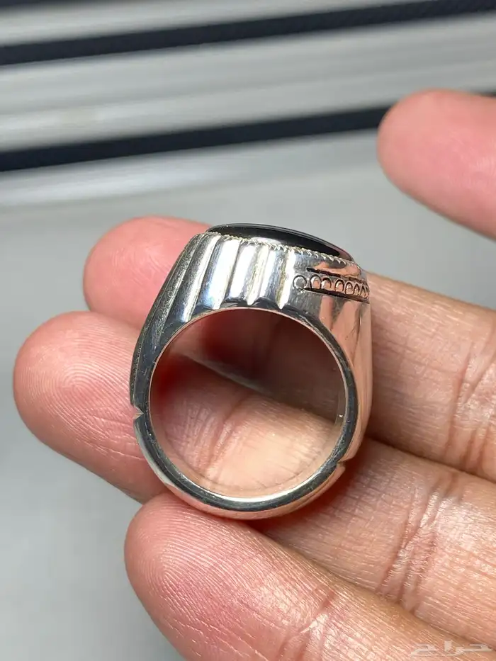 خاتم جزع يماني صياغة بحرينية 2