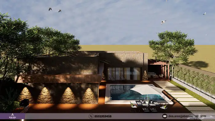 مصممة داخلية   تصميم فلل  شقق  واجهات ومشاريع تجارية عن ب عد 2