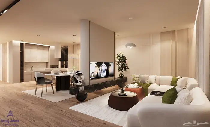 مصممة داخلية   تصميم فلل  شقق  واجهات ومشاريع تجارية عن ب عد 4