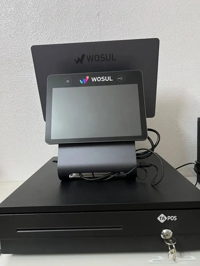 طور متجرك مع جهاز نقاط البيع WOSUL POS 1