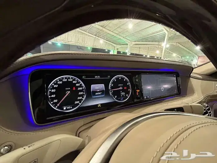 مرسيدس بنز S 500 موديل 2016 عداد 65 الف مخزن بحالة الوكالة 26