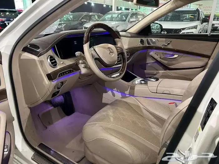 مرسيدس بنز S 500 موديل 2016 عداد 65 الف مخزن بحالة الوكالة 12