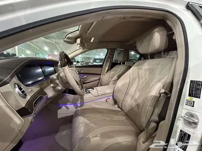 مرسيدس بنز S 500 موديل 2016 عداد 65 الف مخزن بحالة الوكالة 7