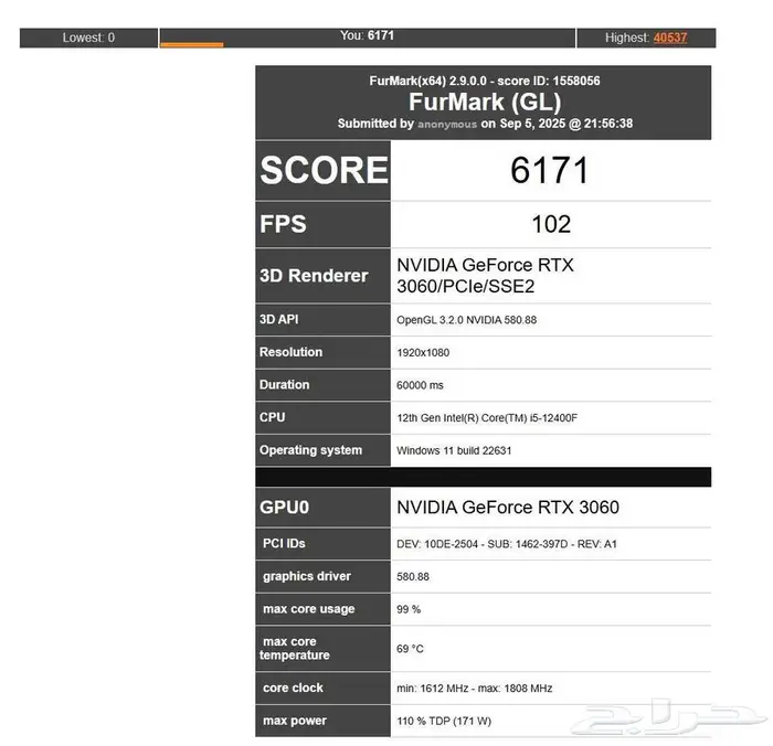 كرت شاشة Msi 2060 super Gaming x 8gb 2