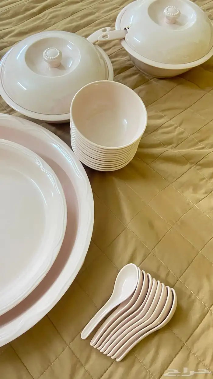 طقم صحون جديد ماستخدم 4