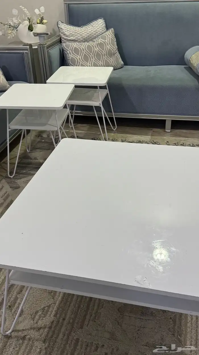 طاوله بيضاء   طاوله ضيافه كبيره   طاوله ضيافه كبيره مع ثلاث 2