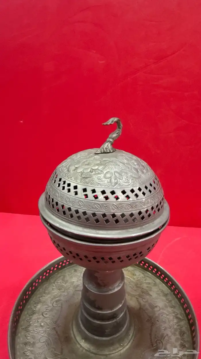 مبخره نحاس مطليه فضه 1