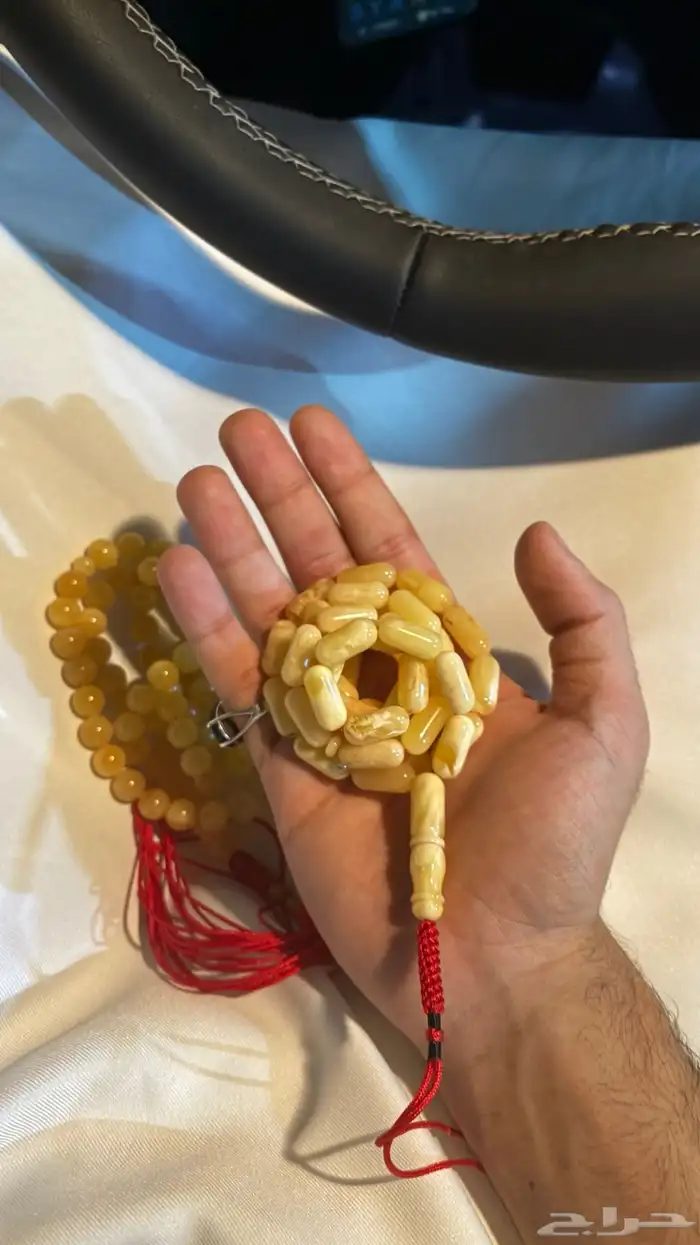 مسباح وميدالية كهرمان طبيعي 0