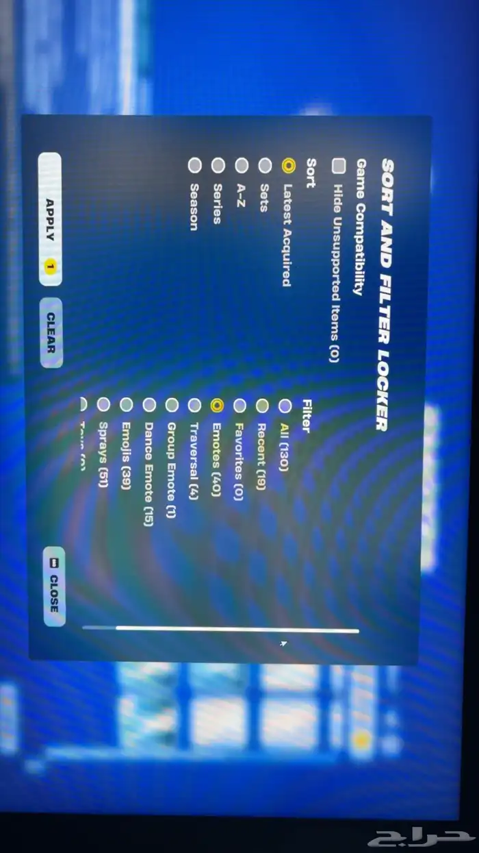 حساب فورت نايت 5