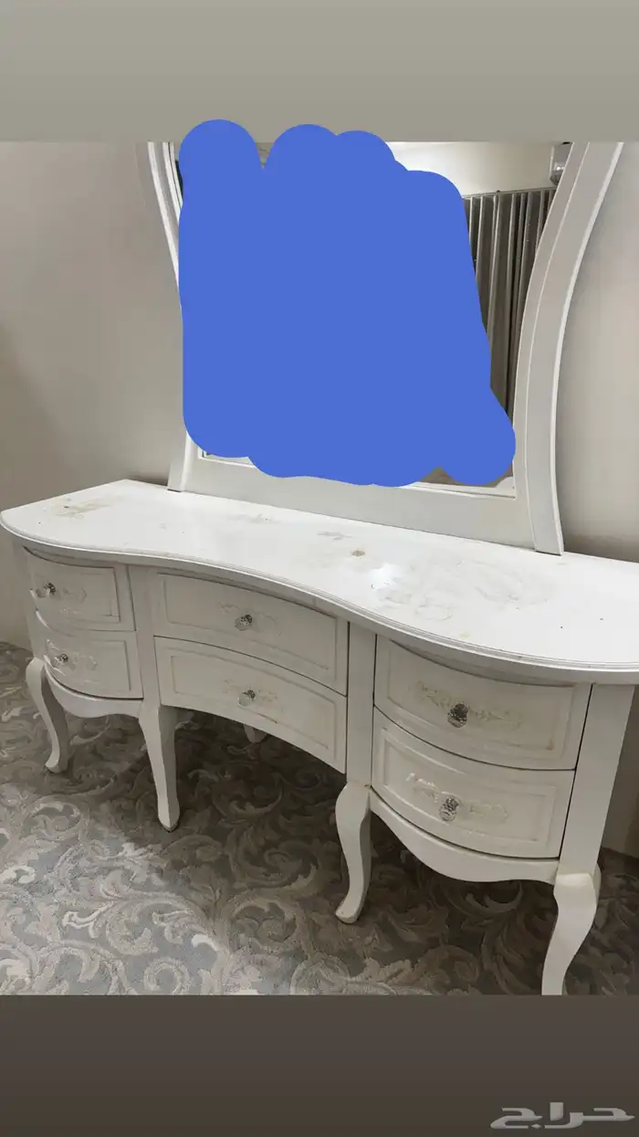 غرفه نوم سرير نفرين و2 كمدينه 1 شفنيره مع المرتبه و تسريحه 6