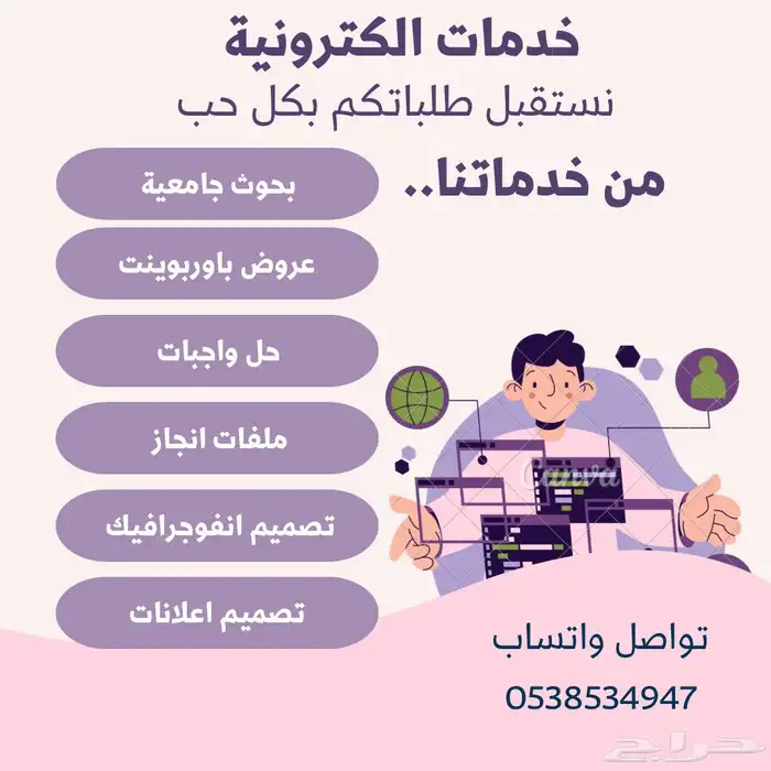 خدمات الكترونية بحوث وواجبات 0