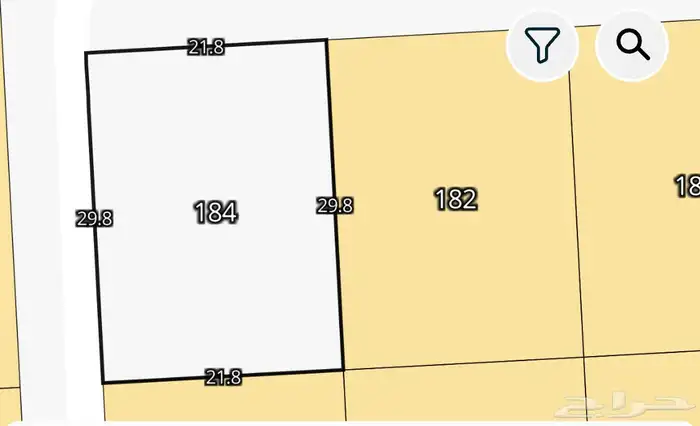 ارض شارعين 660 متر السنابل السداد 1