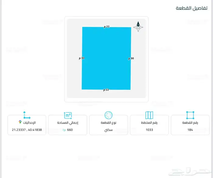 ارض شارعين 660 متر السنابل السداد 5