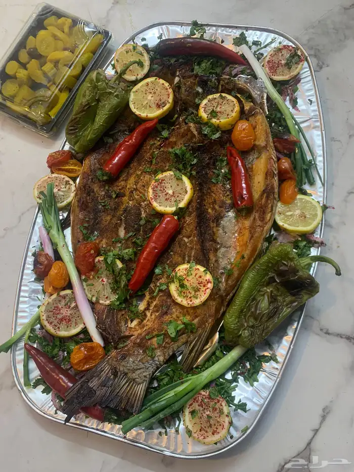 يوجدسمك مسقوف وخبز تنور 1
