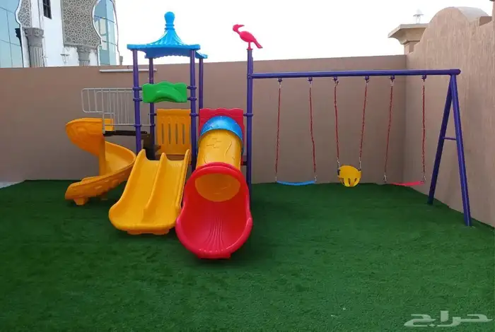 لعبه حدائق خارجيه مع زحاليقات بلاستيك و مرجيحه 3 اشخاص 9