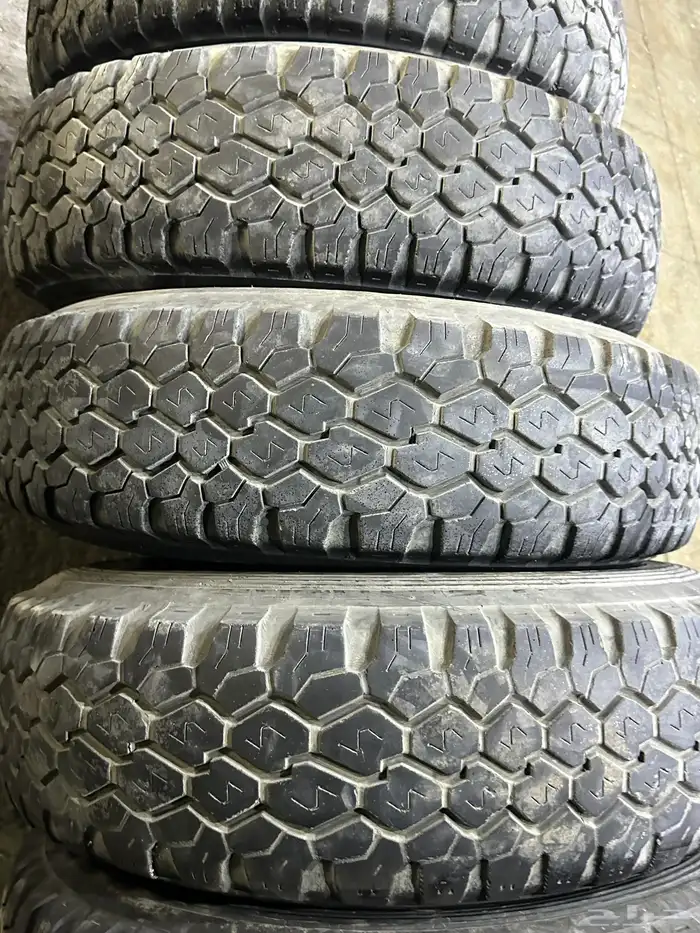 كفرات دنلوب ابو لبنه مع جنوط ديازل صيني مقاس 16 جيب 14