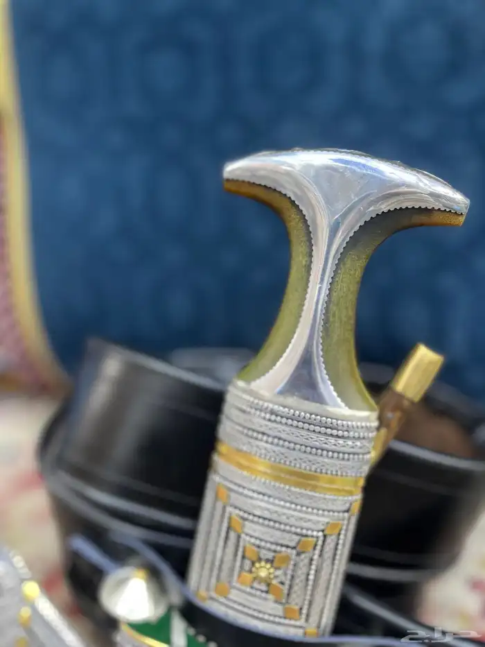 خنجر وتر صب مطلي فضة 1