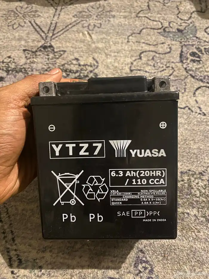 بطارية دباب 12 فولت شبه جديدة 0