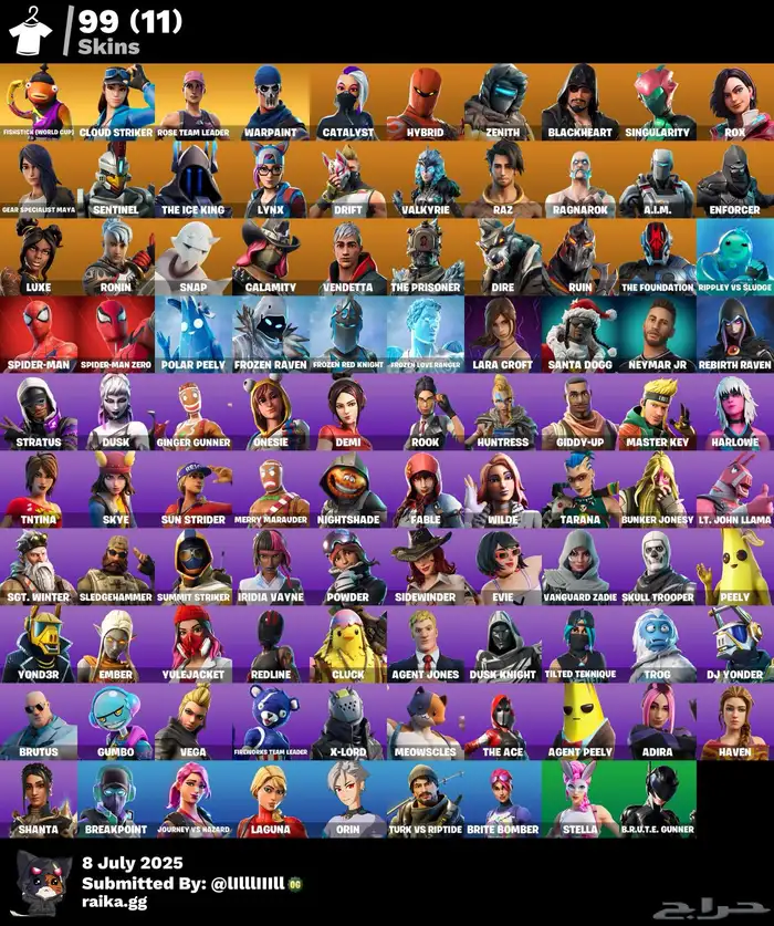 حساب فورت نايت 0