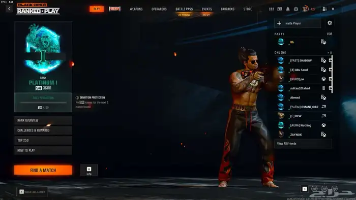 حساب وارزون ردسنت ( مجهود ) 0