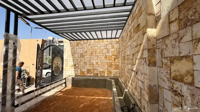 تركيب الحجر الأردني الطبيعي وجلسات حدائق بأعلى جودة 0