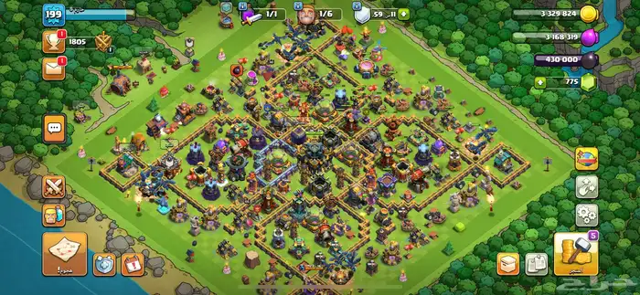 قرية كلاش فل كامل السعر 1000ريال 0