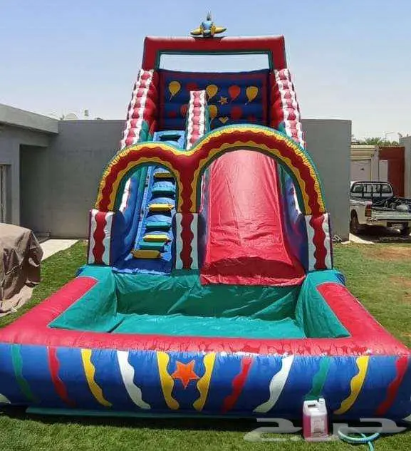 نطيطات ملعب صابوني زحليقه مائيه العاب 0