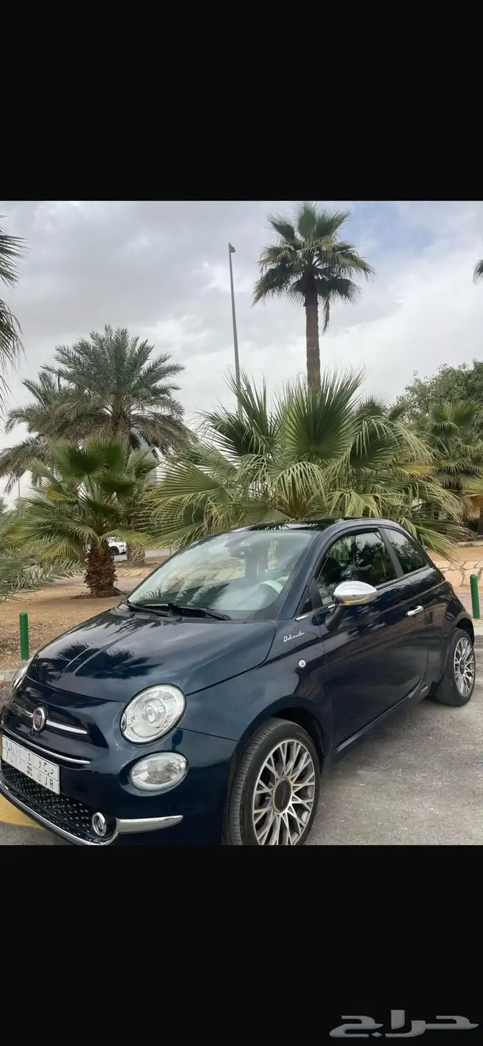 فيات 2021 ازرق غامق 500 2