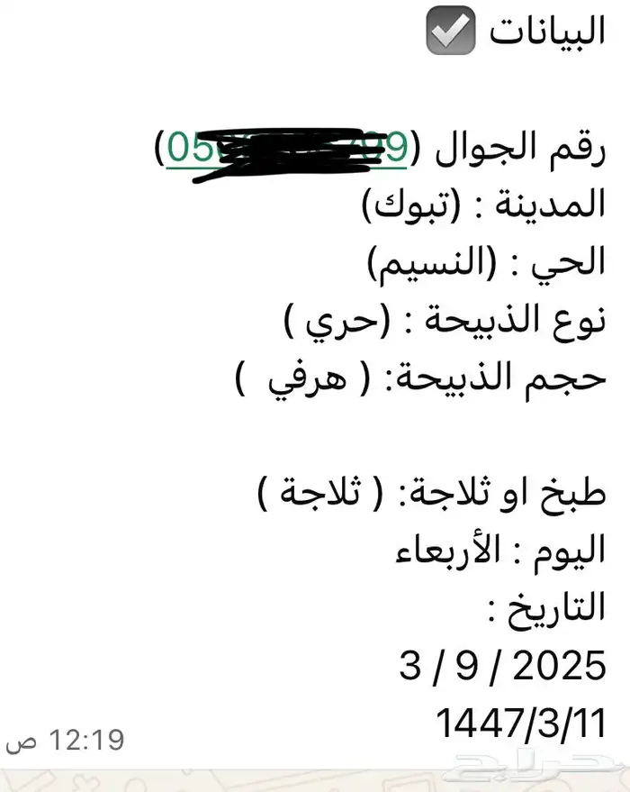 خروف نعيمي سمين ونظيف 2