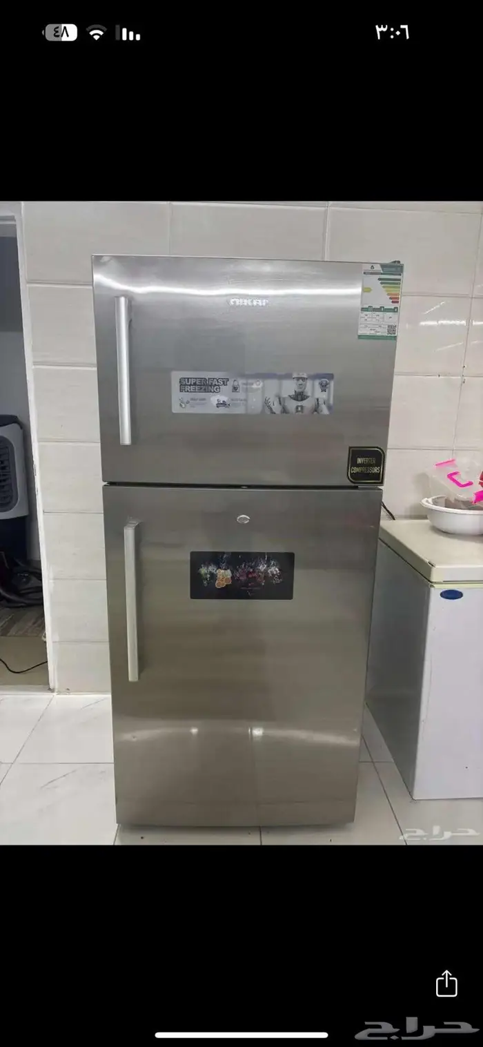 ثلاجه للبيع 18 قدم جديده 1