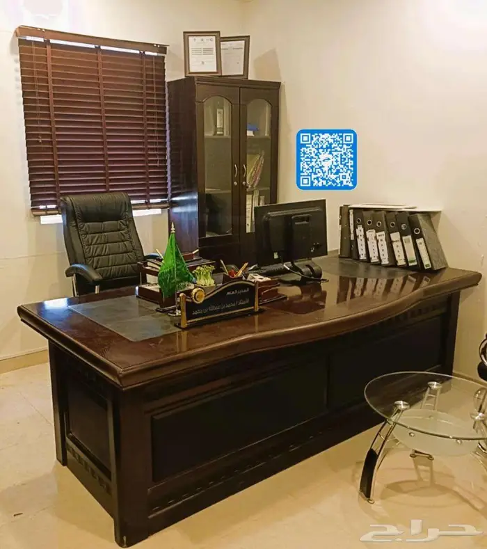 مكتب مدير عام متكامل أخو الجديد مع طاولات ضيافة 0