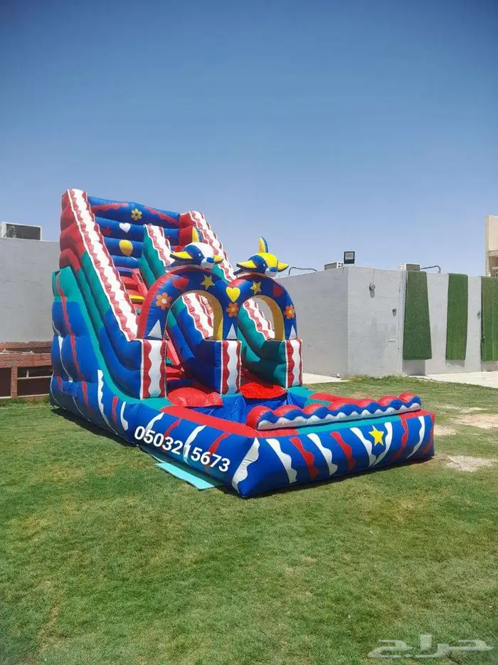 اجار نطيطات نطيطه ملعب صابوني زحليقه مائيه متاهه في الرياض 3