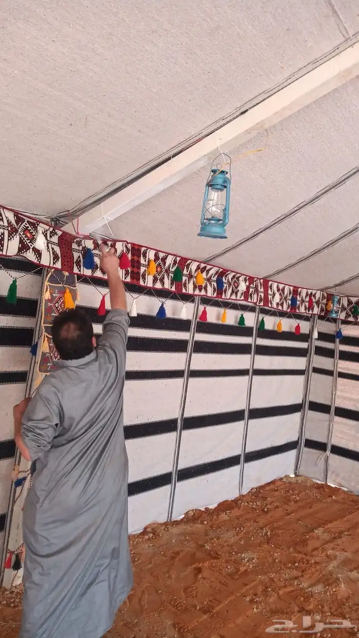 خيام بيض بيوت شعر اسود ابيض 6