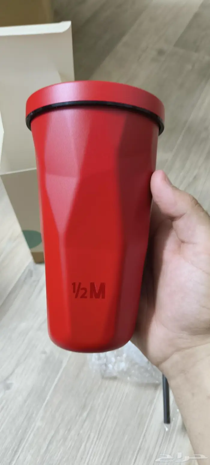 كوب هاف مليون جديد أحمر بارد 1