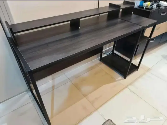 مكتب انيق العصري بالللون الابيض خشبي متين 8