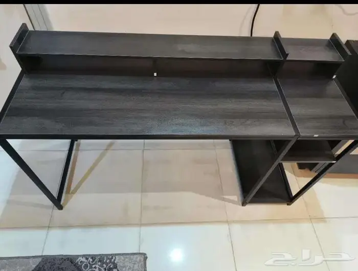 مكتب انيق العصري بالللون الابيض خشبي متين 3