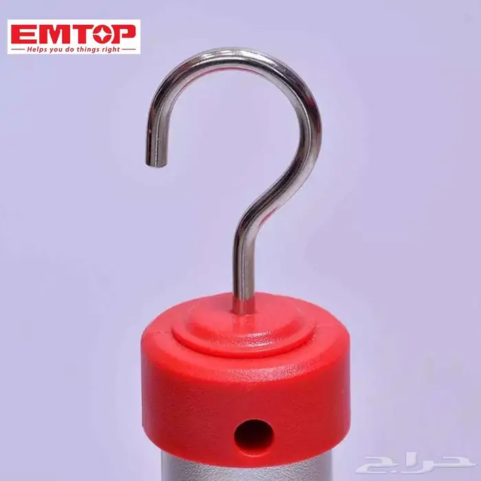مصباح عمل لاسلكي EMTOP   LED 300 لومن مع قاعدة مغناطيس وخطاف 1