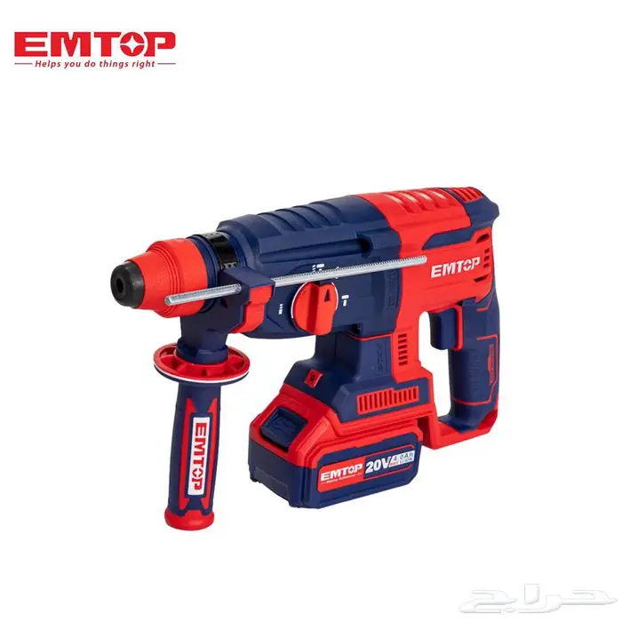 دريل مطرقي لاسلكي EMTOP 20V   محرك Brushless وحفر قوي 0