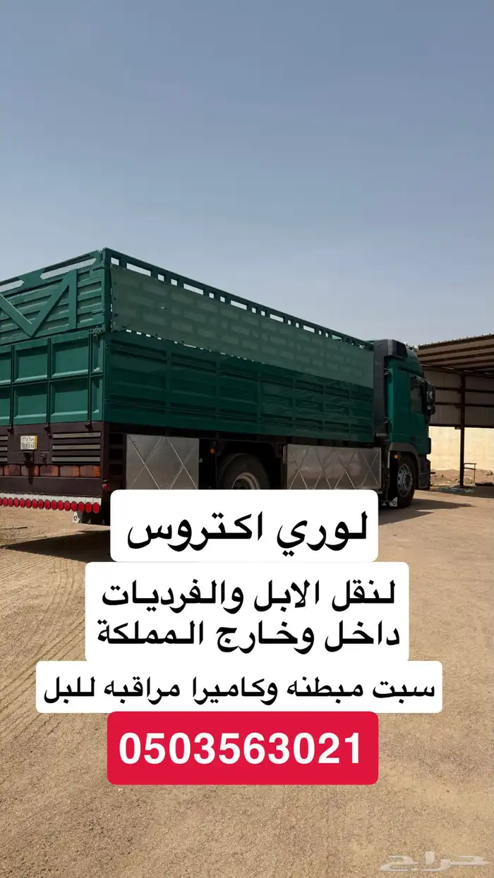 لوري لتحميل الابل عايدي اكتروس لنقل الابل ونش كرين 0