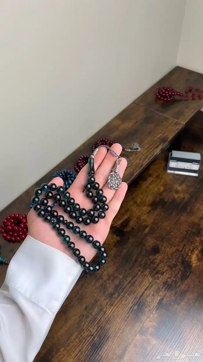 مسباح زعفراني بطربزونه فضه عيار ألف 8
