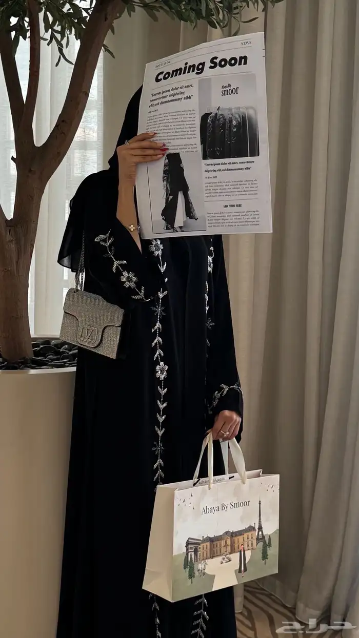 عبايه يوم وطني تاسيس ازياء فساتين عبايات مناسبات حفلات 9