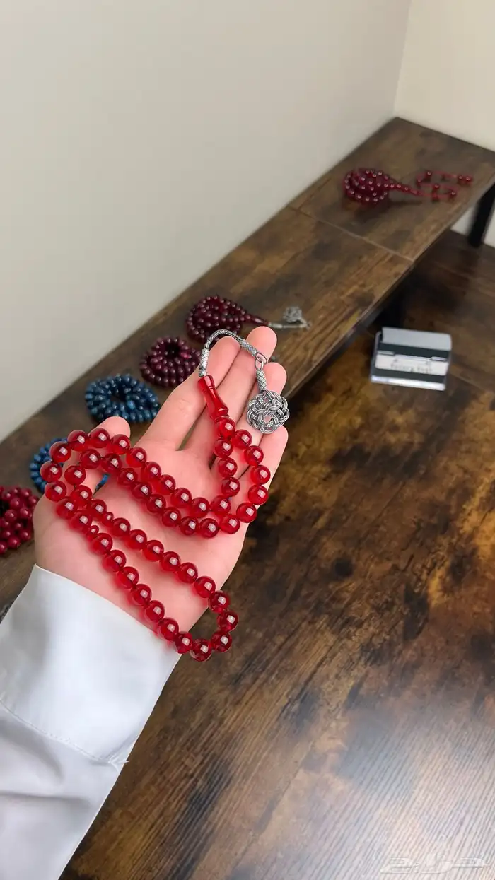 مسباح زعفراني بطربزونه فضه عيار ألف 7