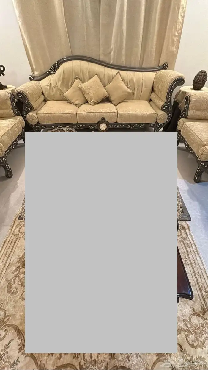 مجلس تركي خشب زان قديم 0