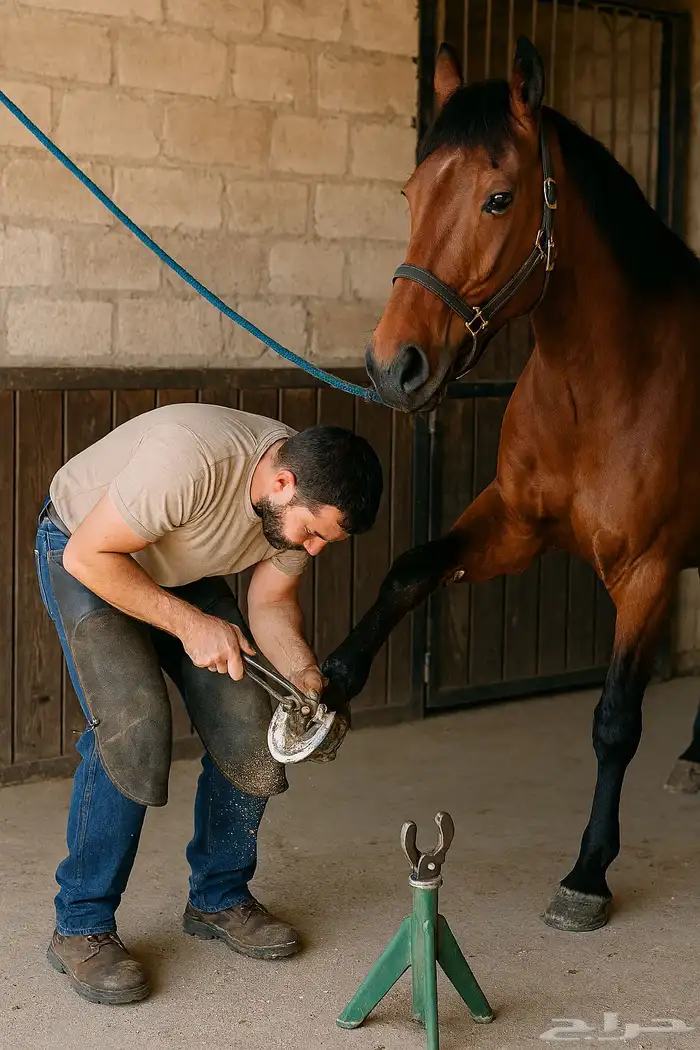 بيطار النخبة تقليم وتحذية الخيل باحترافية 0