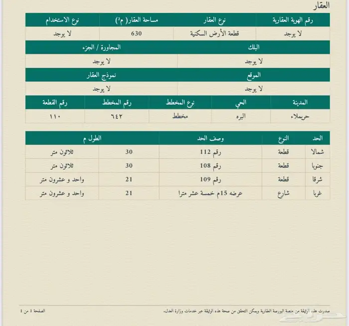 ارض سكينة في حريملاء (البره) مخطط 241 0