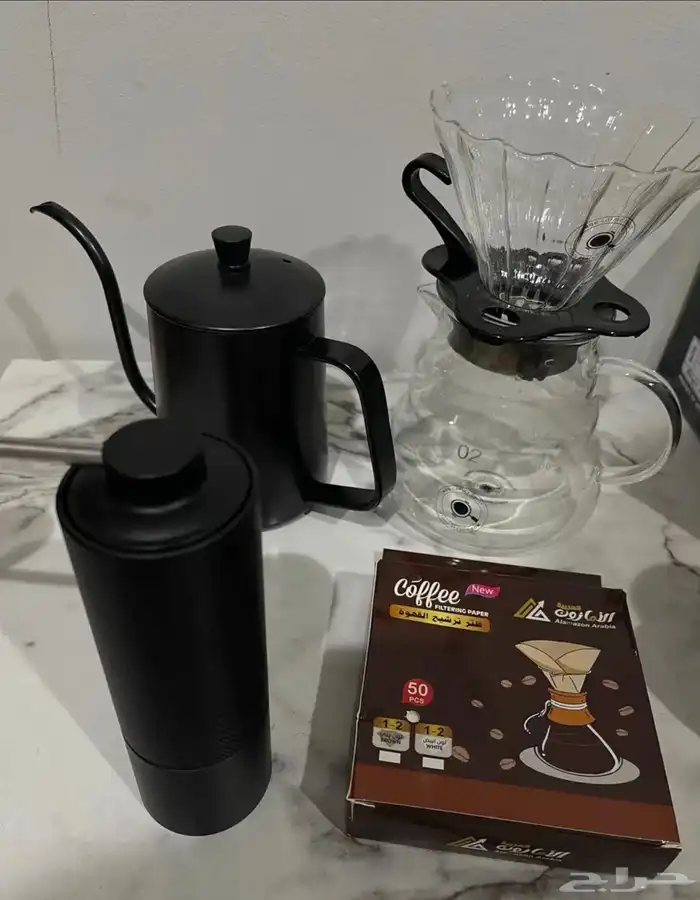 عدة V60 استخدام شهر العده من رفوف البن 0
