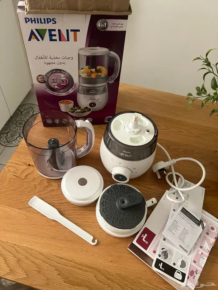 فيلبس محضرة طعام الاطفال بالبخار وخلاط 4 في 1 2