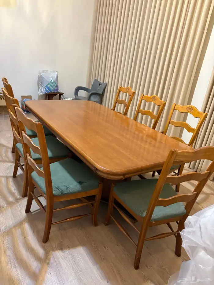 طاولة طعام 8 كراسي 0